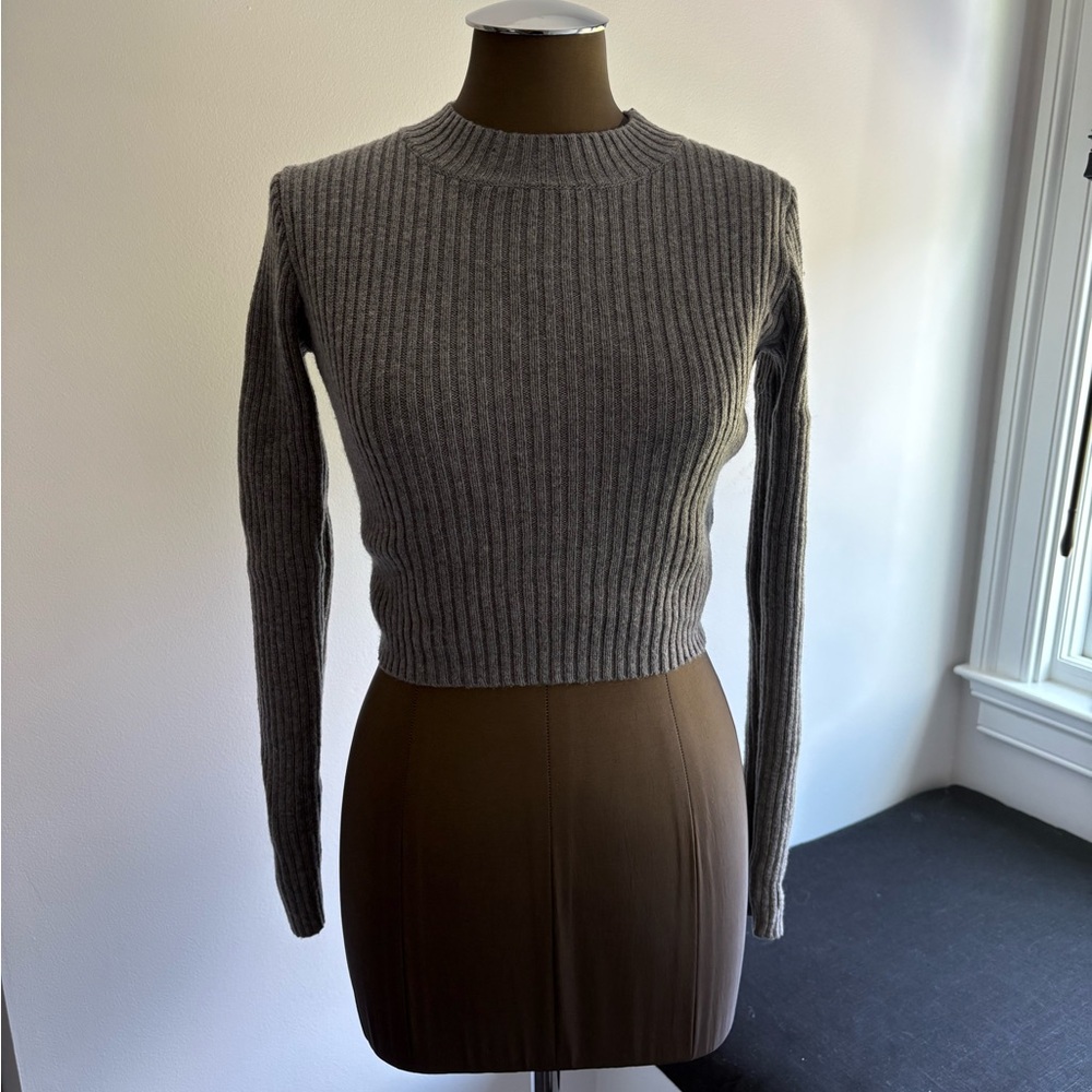 Brandy Melville Charcoal Knit Top